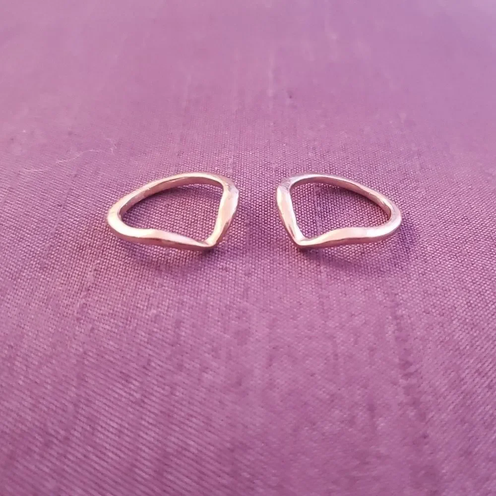 Chevron Midi Ring Set - Picture 3 of 3